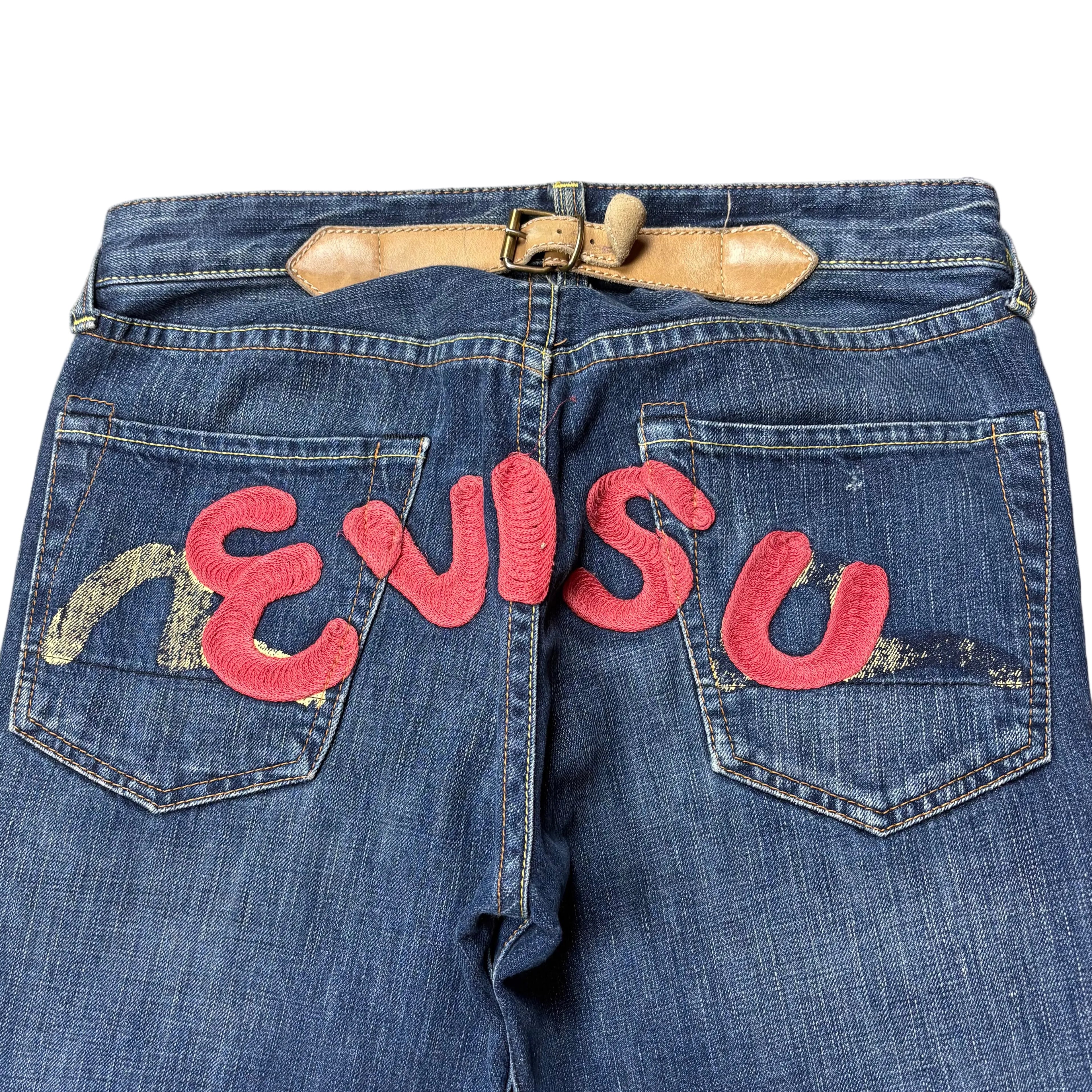 Evisu Printed Straight Jeans (32)
