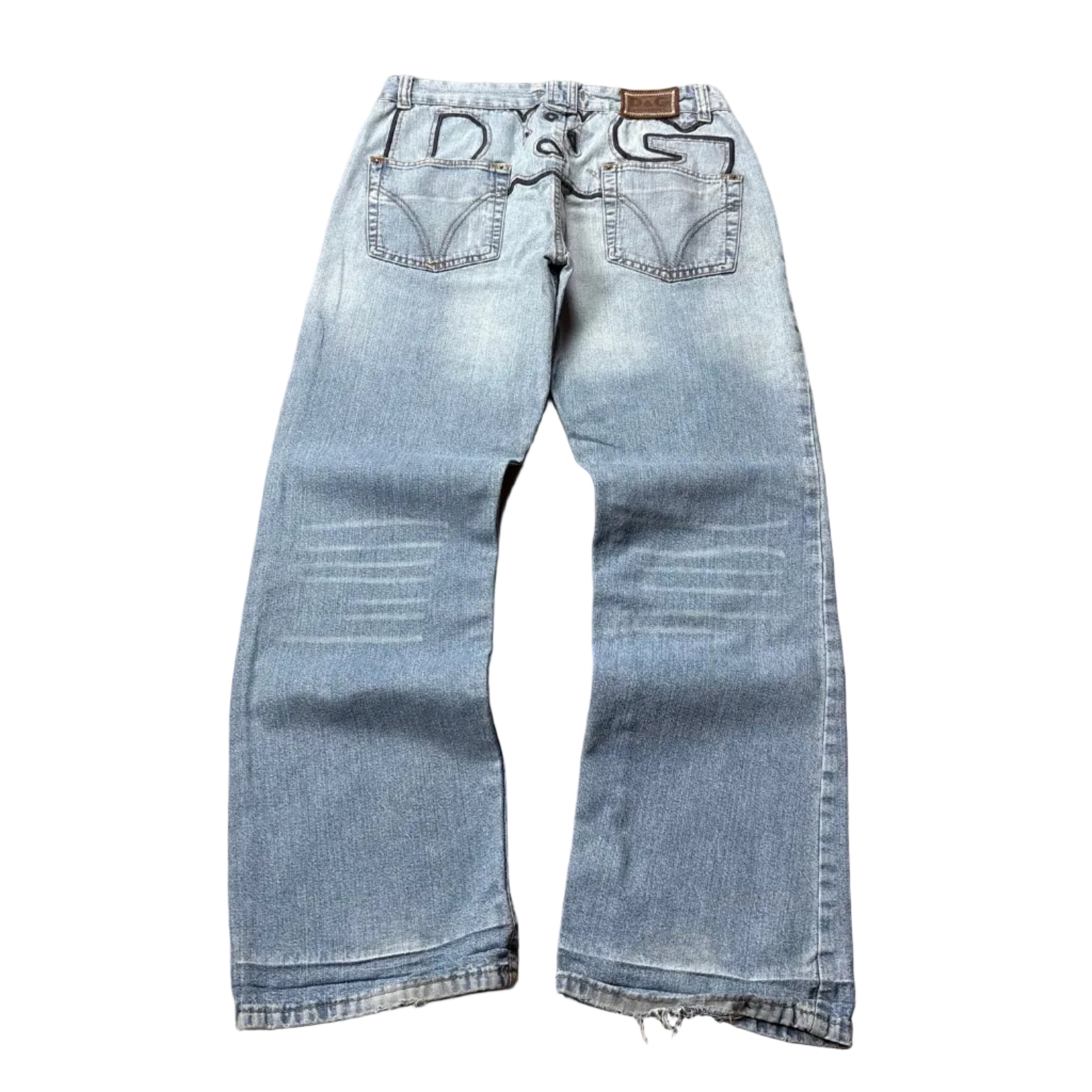 Dolce & Gabbana Big Print Jeans (32)