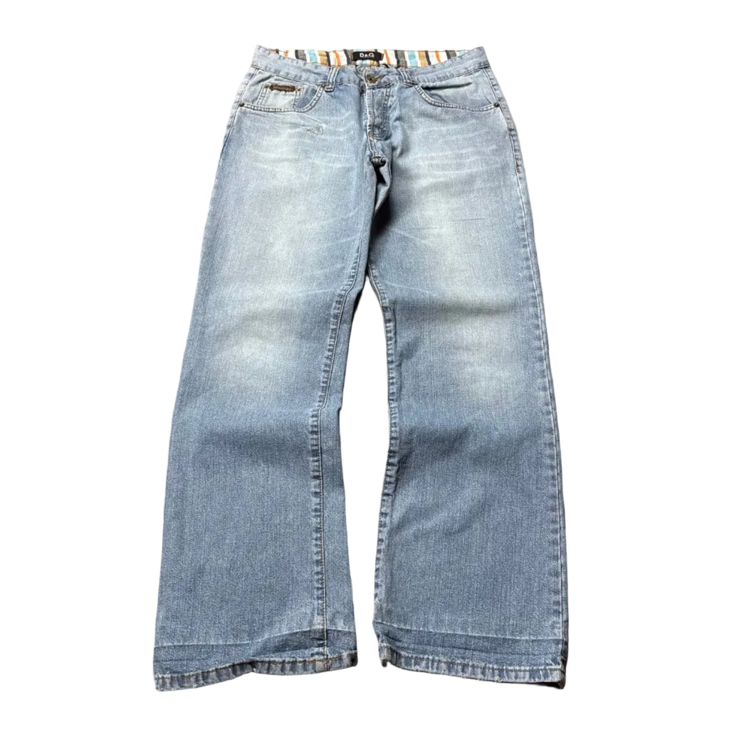 Dolce & Gabbana Big Print Jeans (32)