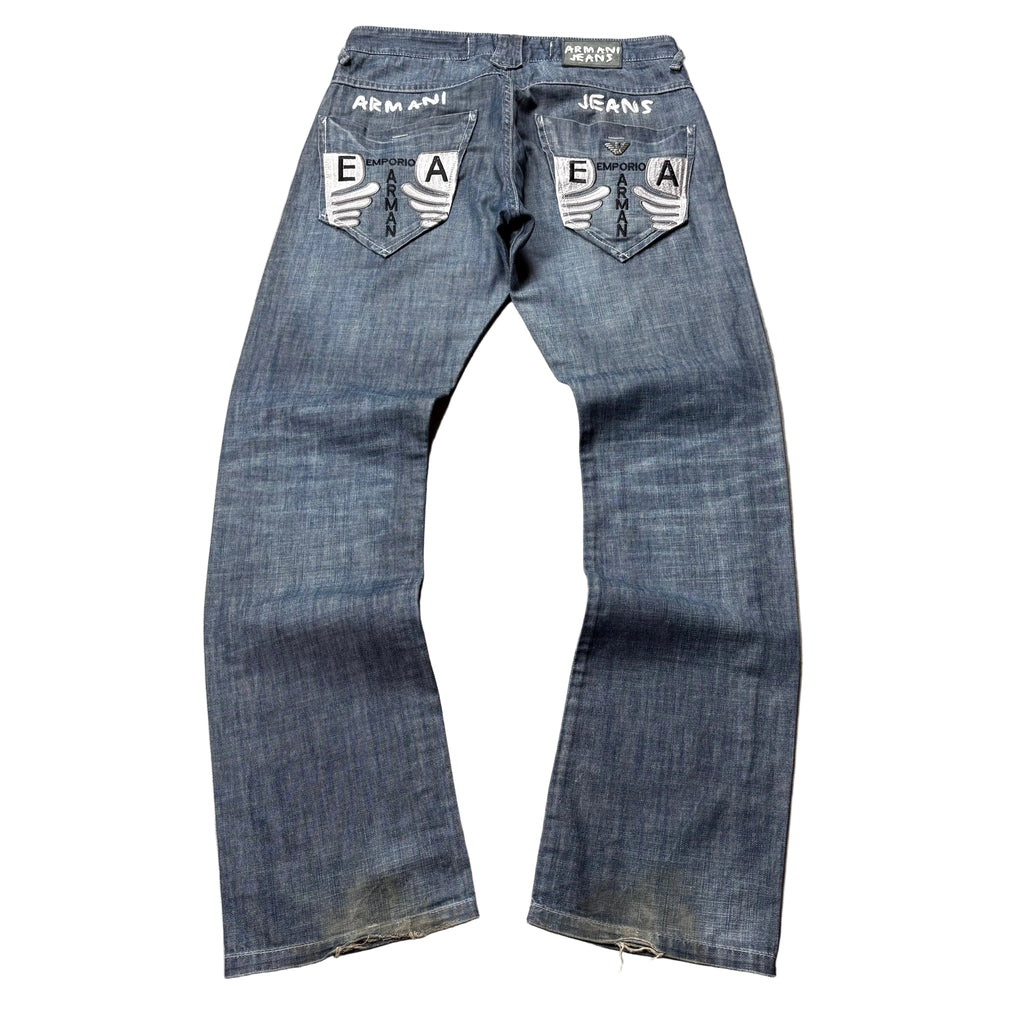 Armani Big Print Straight Jeans (31)