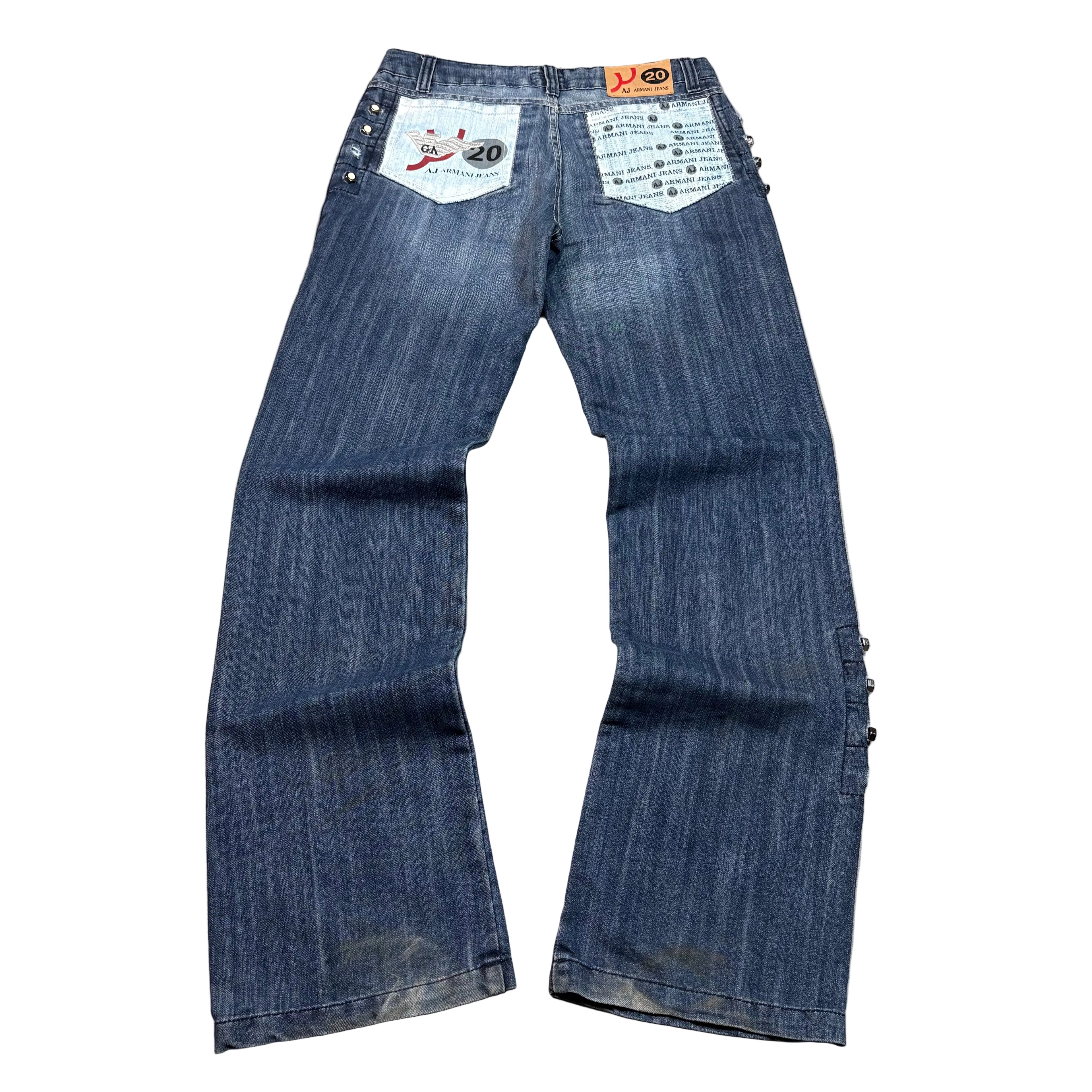 Armani Printed Straight Jeans (32)