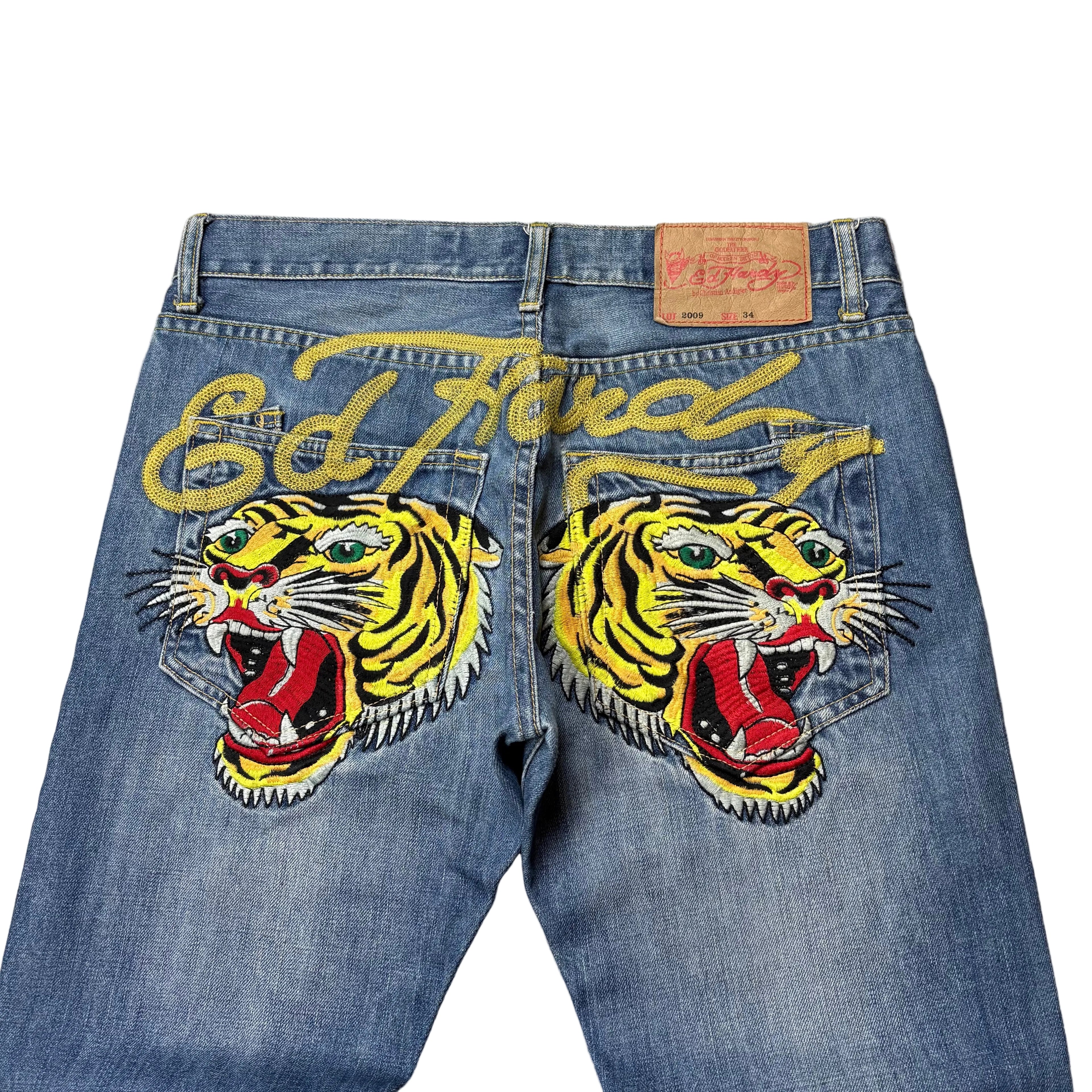 Ed Hardy Rare Tiger Straight/Slim Jeans (34)