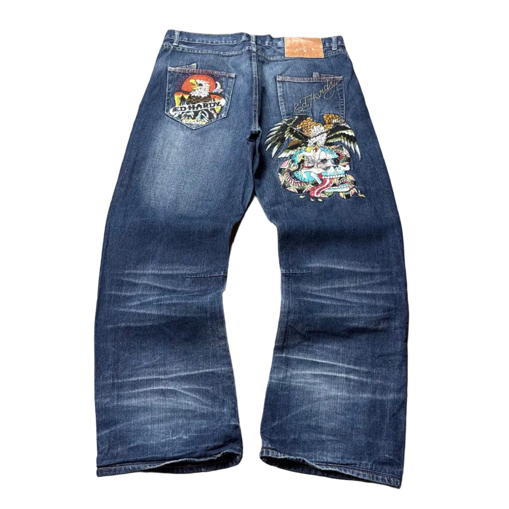 Ed Hardy Baggy Jeans (W38/L32)