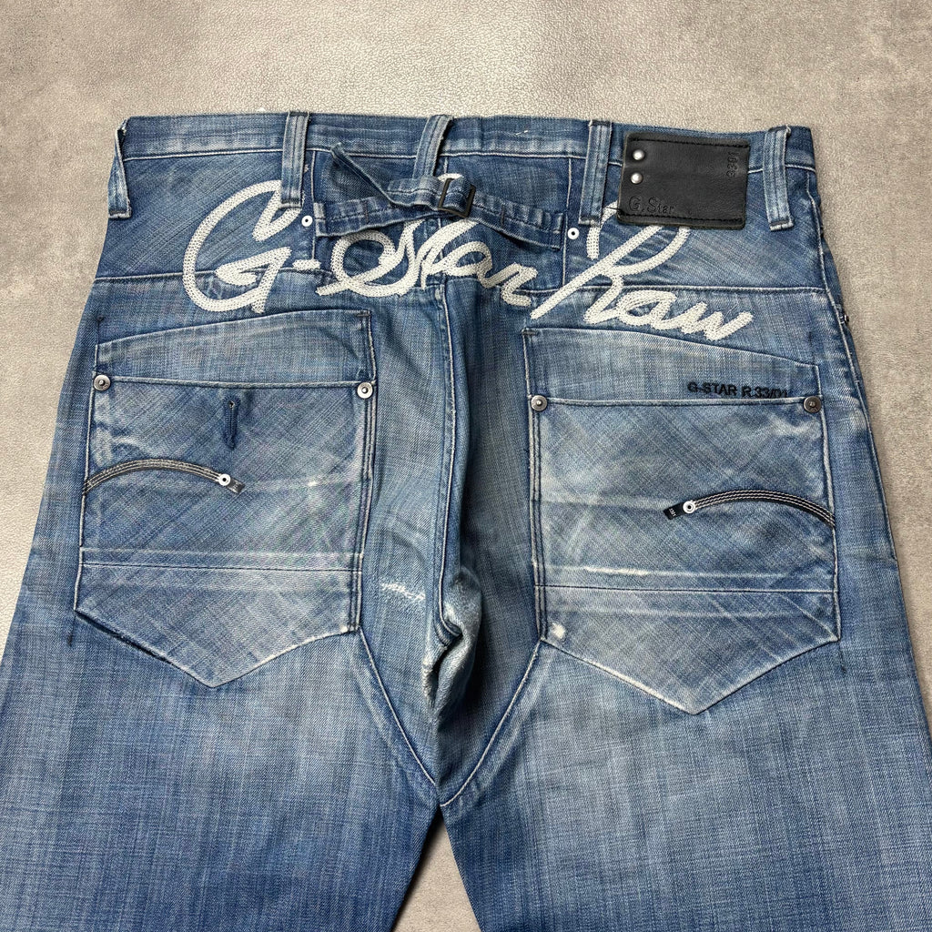 G-Star Printed Straight Jeans (34)