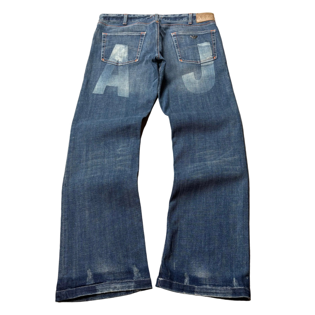 Armani Printed Flared Jeans (38)
