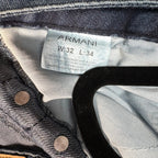 Armani Printed Straight Jeans (32)
