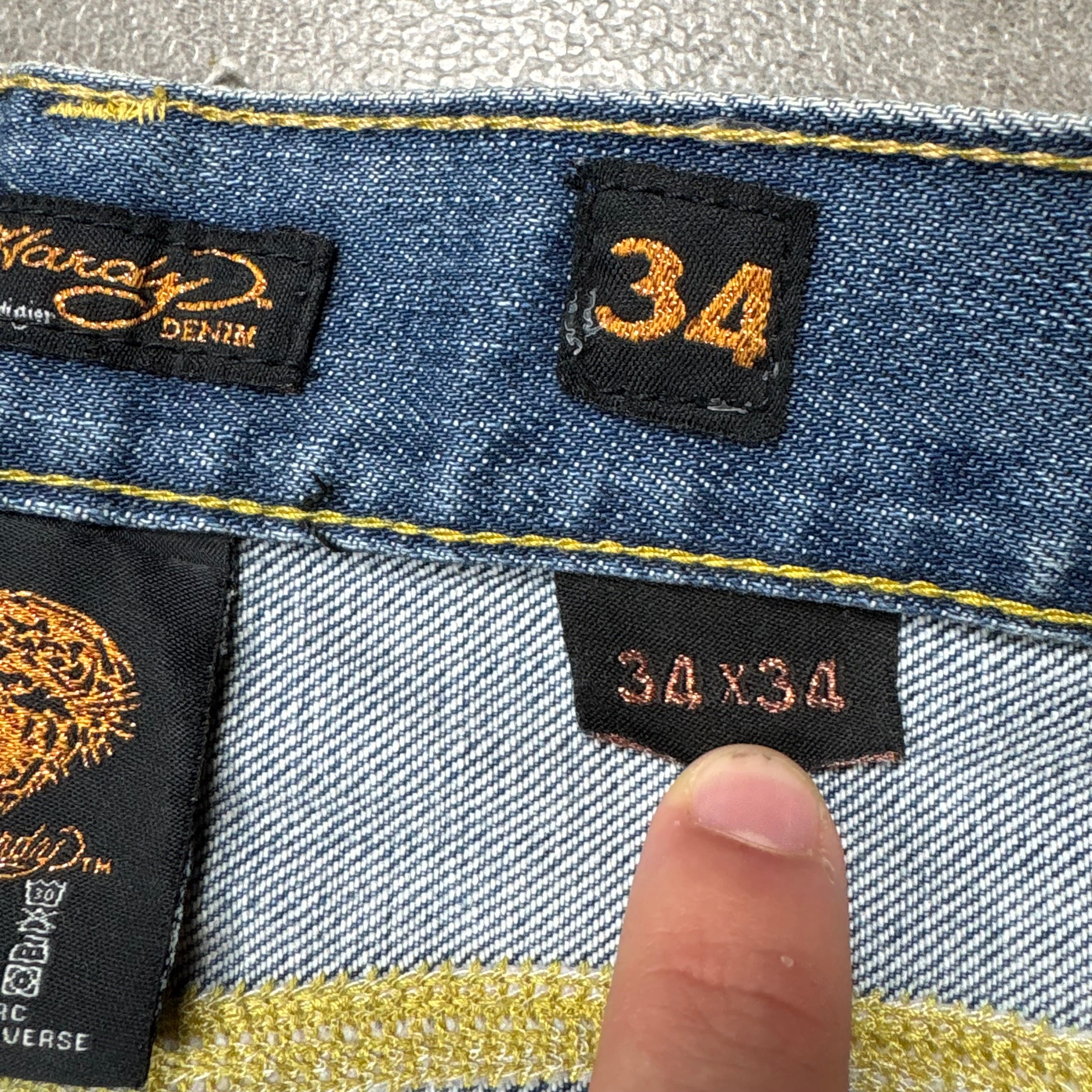 Ed Hardy Rare Tiger Straight/Slim Jeans (34)