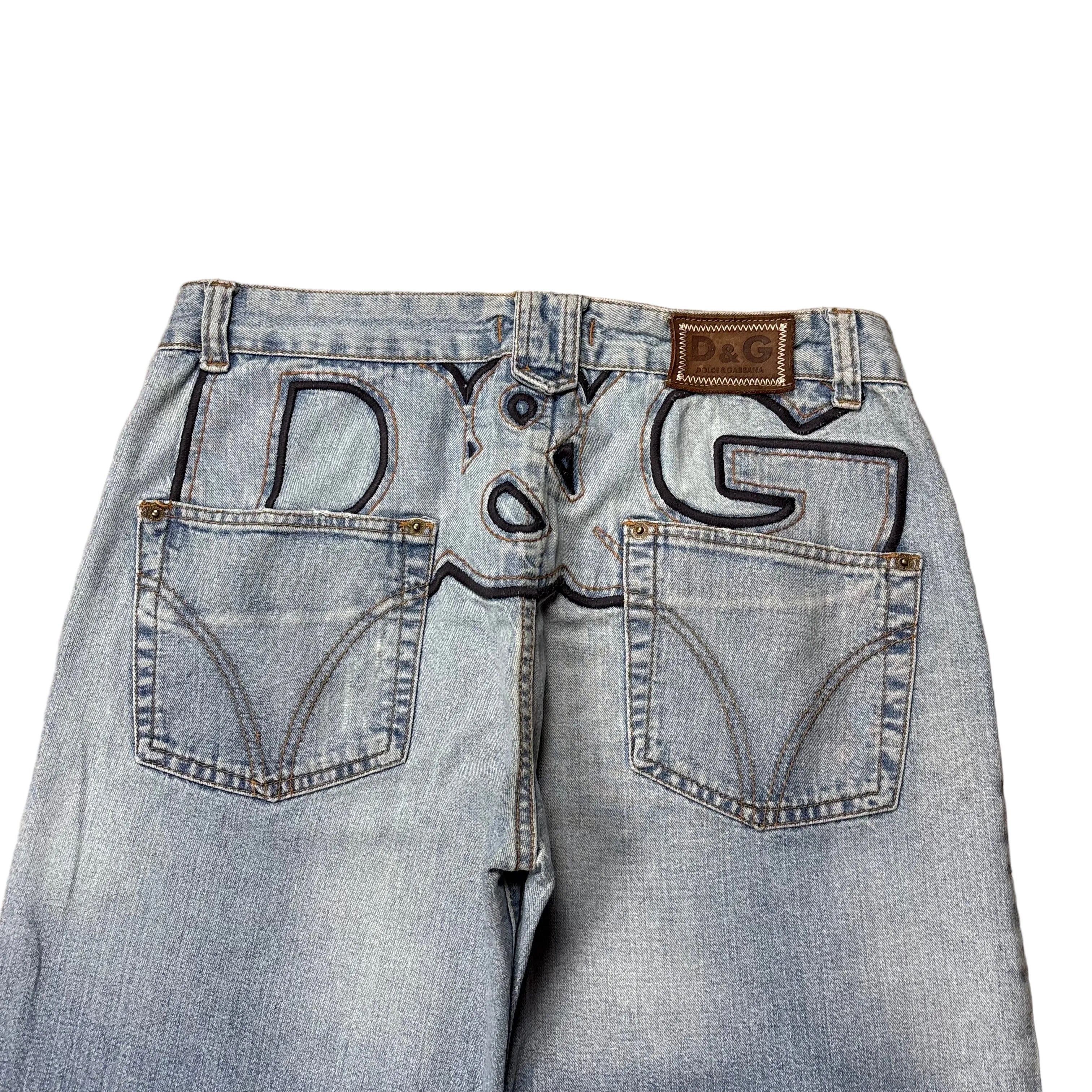 Dolce & Gabbana Big Print Jeans (32)